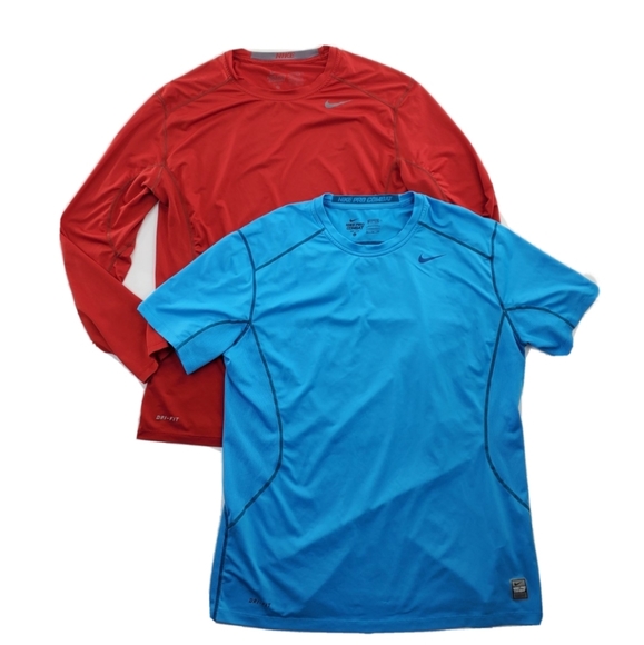Men's Nike Pro Combat Dri Fit Fitted Shirt Size XL lot of 2